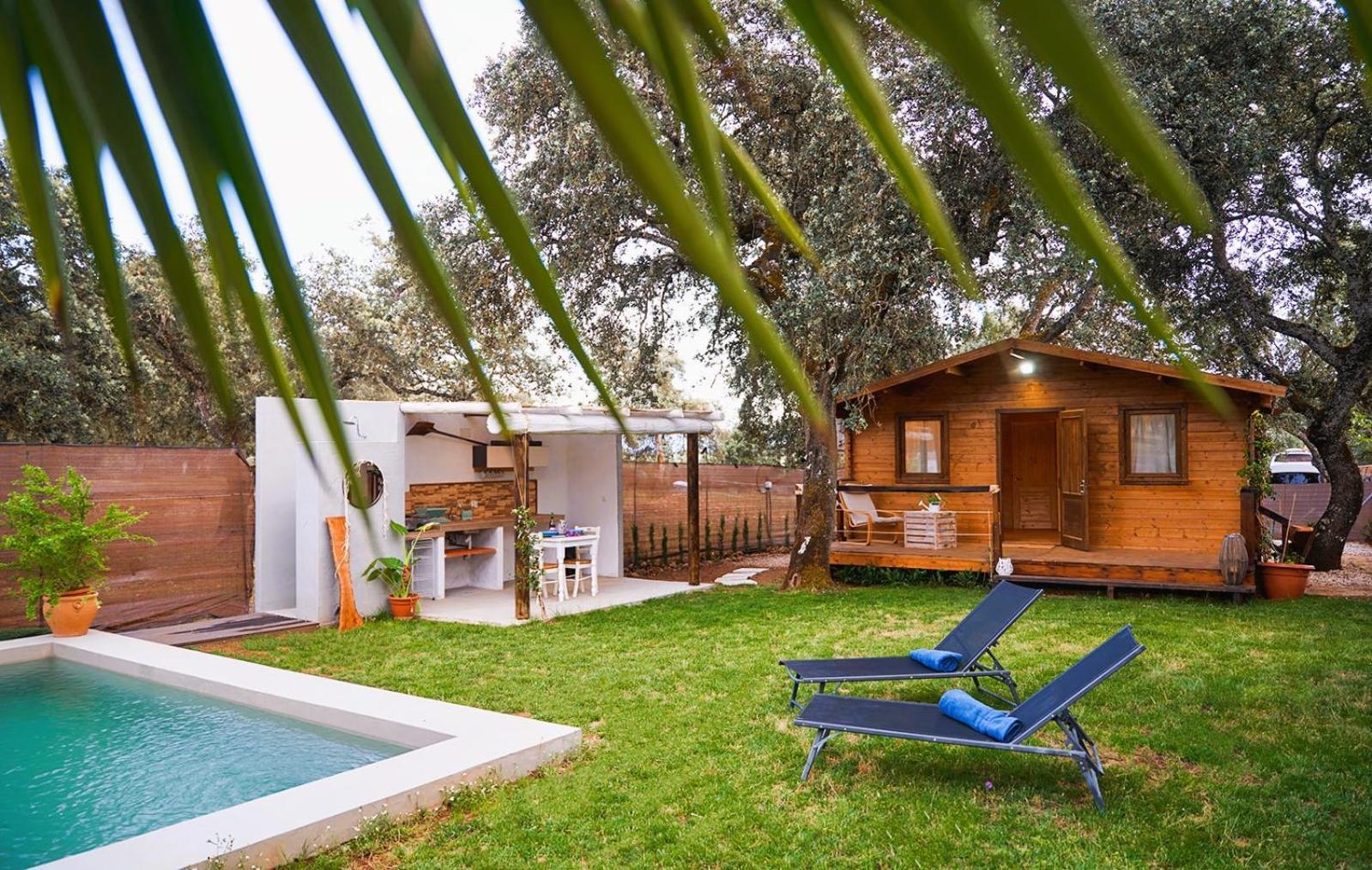 Cabana Rural El Arbol Near Setenil - Ronda Con Piscina المظهر الخارجي الصورة